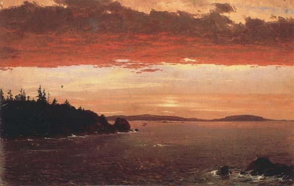 Frederic E.Church Schoodic Peninsula from Mount Desert at Sunrise Germany oil painting art